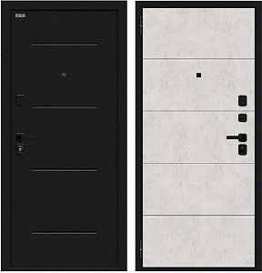 Товар Дверь Браво Граффити-1 Инсайд/SBlack Букле черное/Look Art DIS007408